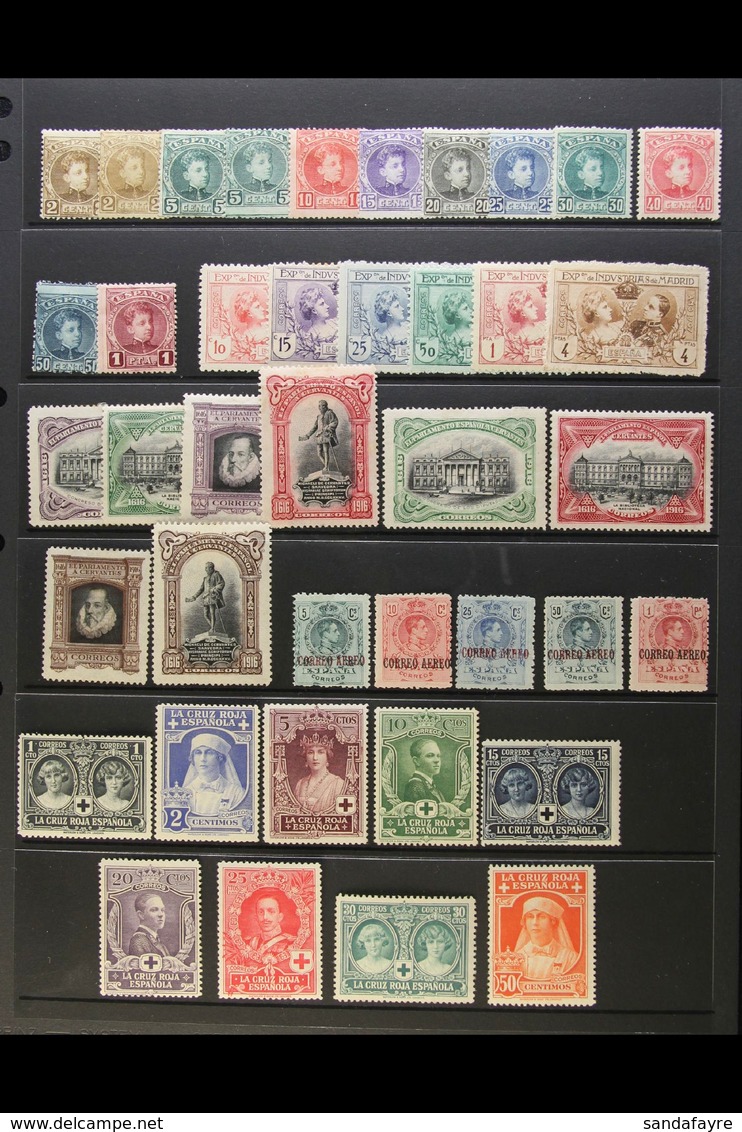 1901-29 FINE MINT COLLECTION Presented Chronologically On Stock Pages. Includes 1901-05 Alfonso Set To 1p (ex 40c Olive- - Andere & Zonder Classificatie