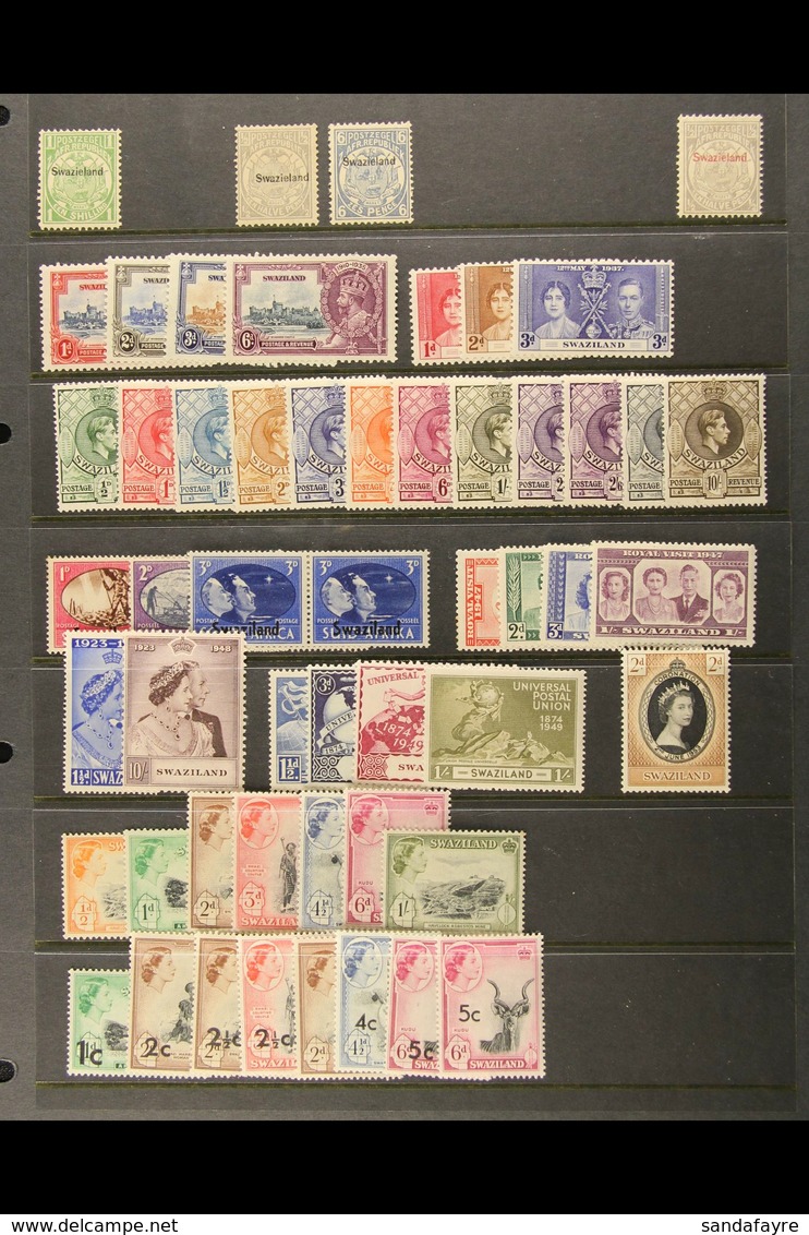 1889-1968 FINE MINT COLLECTION Includes 1889-90 Opts On Transvaal To 6d, 1935 Jubilee Set, 1938-54 Complete Definitive S - Swaziland (...-1967)