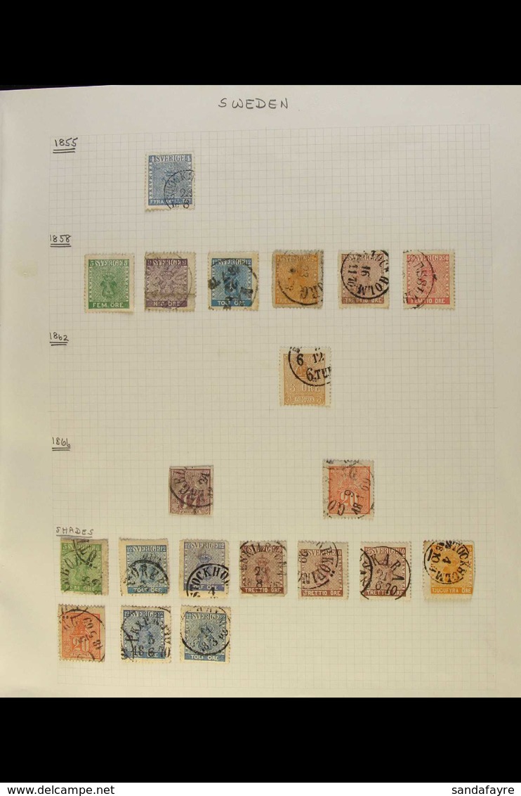 1850's-1980's INTERESTING MINT & USED RANGES On Various Leaves, Inc 1855 4s Used, 1858-72 Set Used With Shades, 1862-72  - Andere & Zonder Classificatie