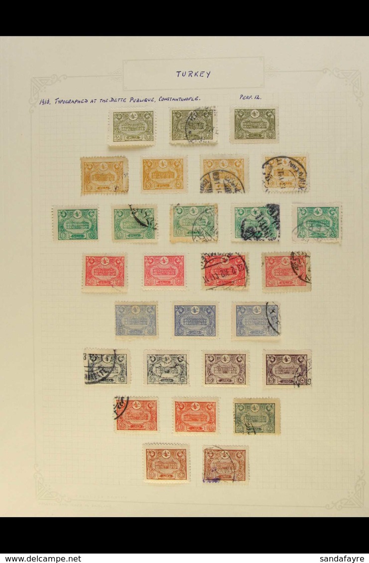 1913-1920 ATTRACTIVE COLLECTION With Some Specialization On Leaves, Mostly Both Mint & Used Examples With Varieties, Sha - Autres & Non Classés