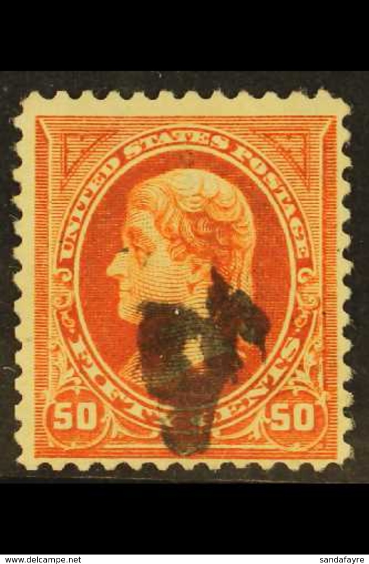 1894 50c Orange, Jefferson, No Watermark, Scott 260, Used. For More Images, Please Visit Http://www.sandafayre.com/itemd - Other & Unclassified