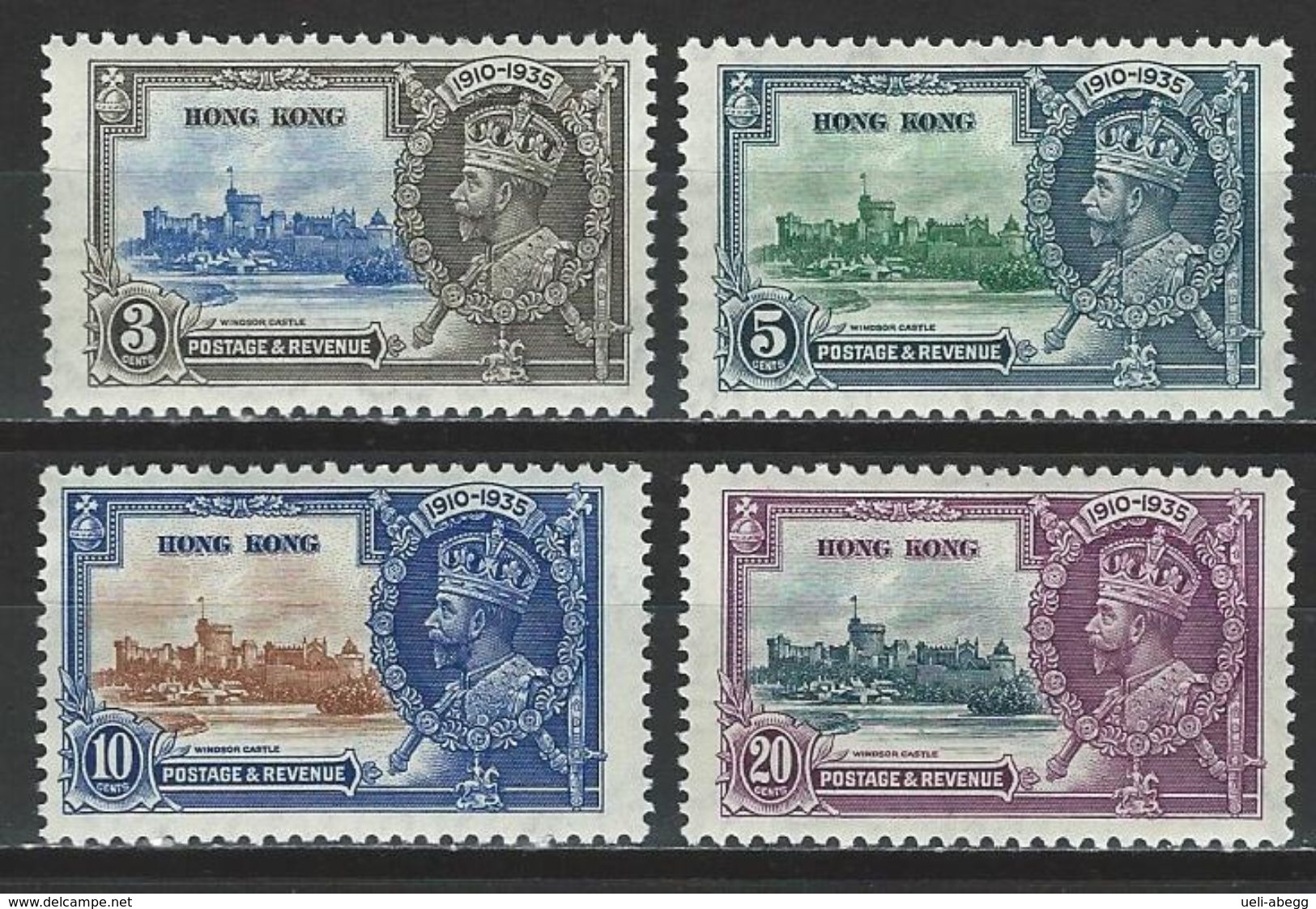 Hong Kong SG 133-36, Mi 132-35 * MH - Unused Stamps