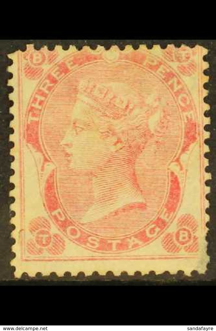 1862-64 3d Pale Carmine-rose 'small Letters', SG 77, Unused No Gum, Small Thin At Low Right Corner. Cat £2700. For More  - Autres & Non Classés