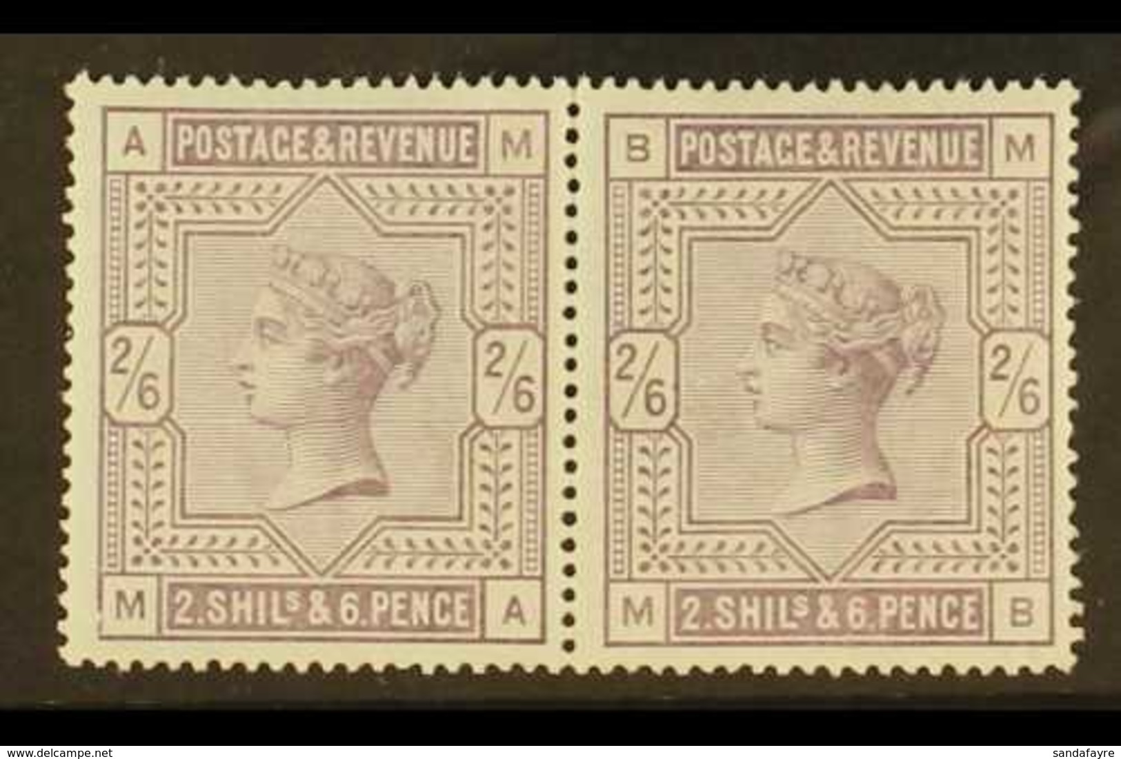 1883-84 2s6d Lilac, SG 178, Never Hinged Mint PAIR, Some Natural Gum Wrinkles But Fresh & Lovely. For More Images, Pleas - Other & Unclassified