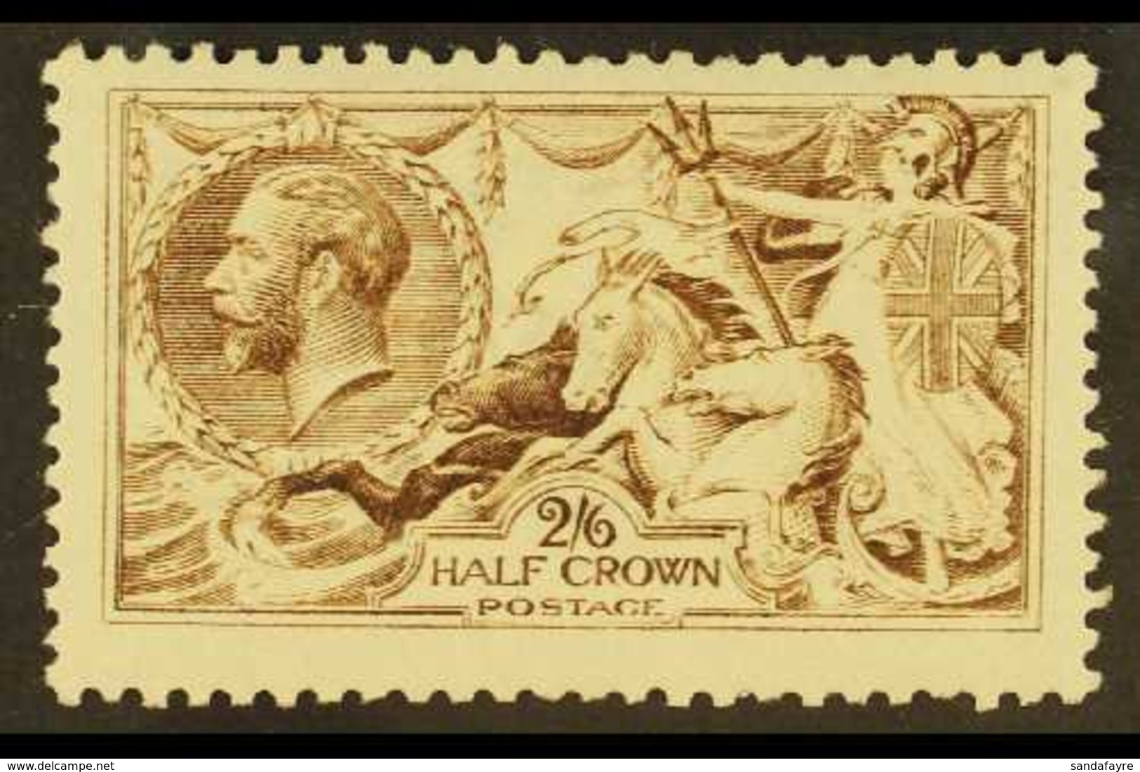 1915 2s6d Dark Brown (worn Plate) De La Rue, SG Spec N64(4), Mint Lightly Hinged. For More Images, Please Visit Http://w - Ohne Zuordnung