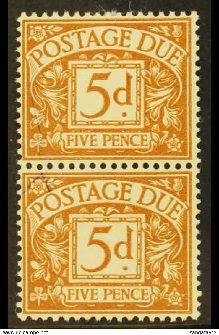 POSTAGE DUE 1924-31 5d Brownish Cinnamon, SG D16, Mint Vertical Pair (2 Stamps) For More Images, Please Visit Http://www - Zonder Classificatie