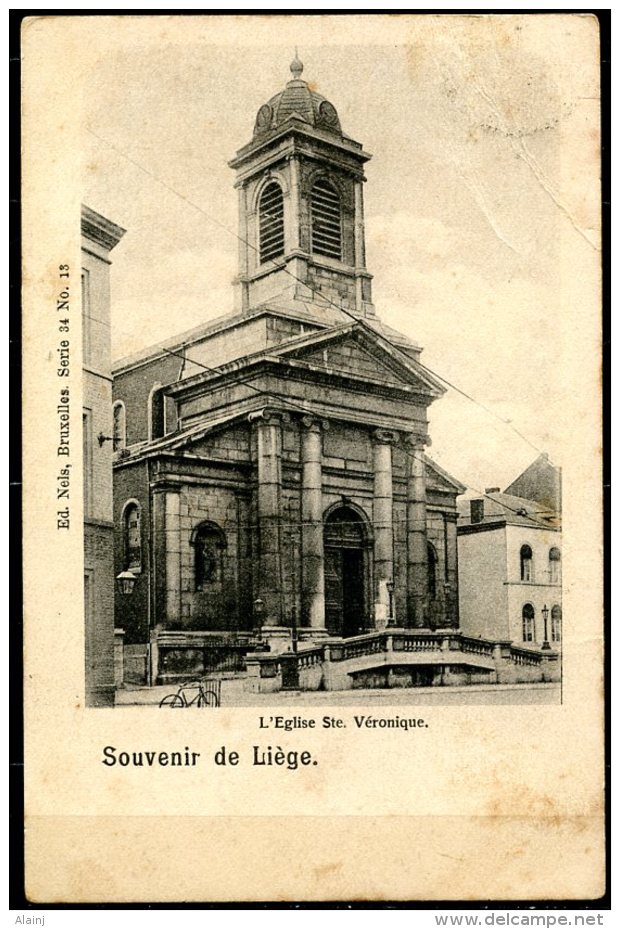 CP   Liège   ---   Eglise Ste Véronique  --  Circulé 189? - Liege