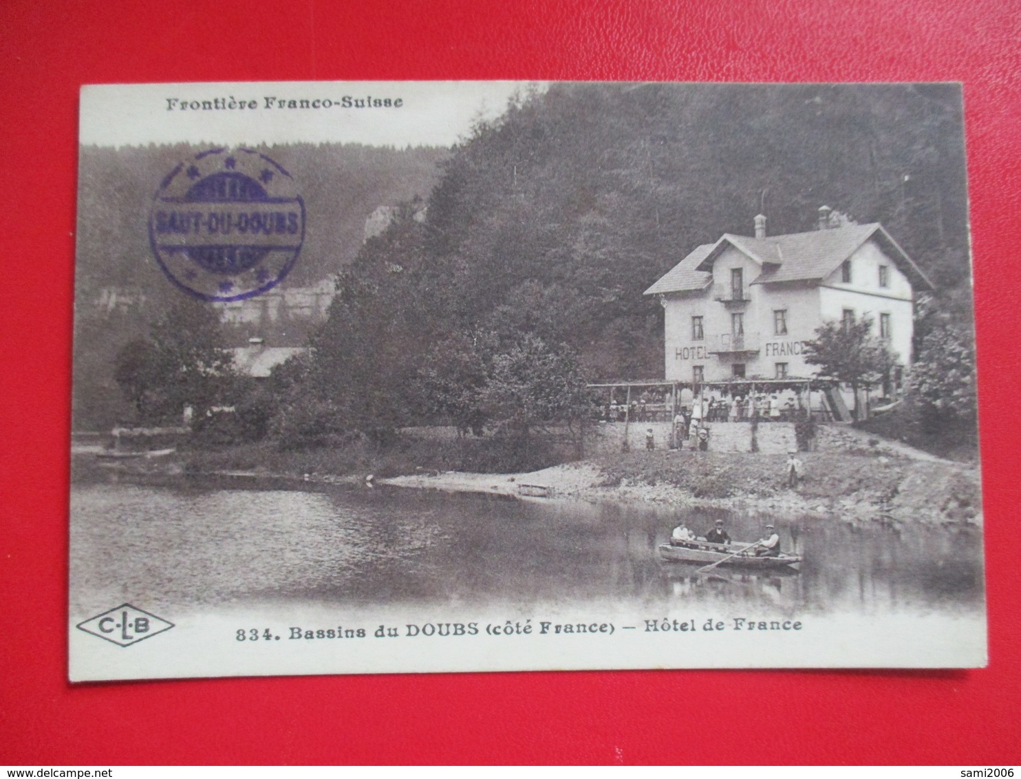 CPA 25 FRONTIERE FRANCO SUISSE BASSINS DU DOUBS HOTEL DE FRANCE - Autres & Non Classés