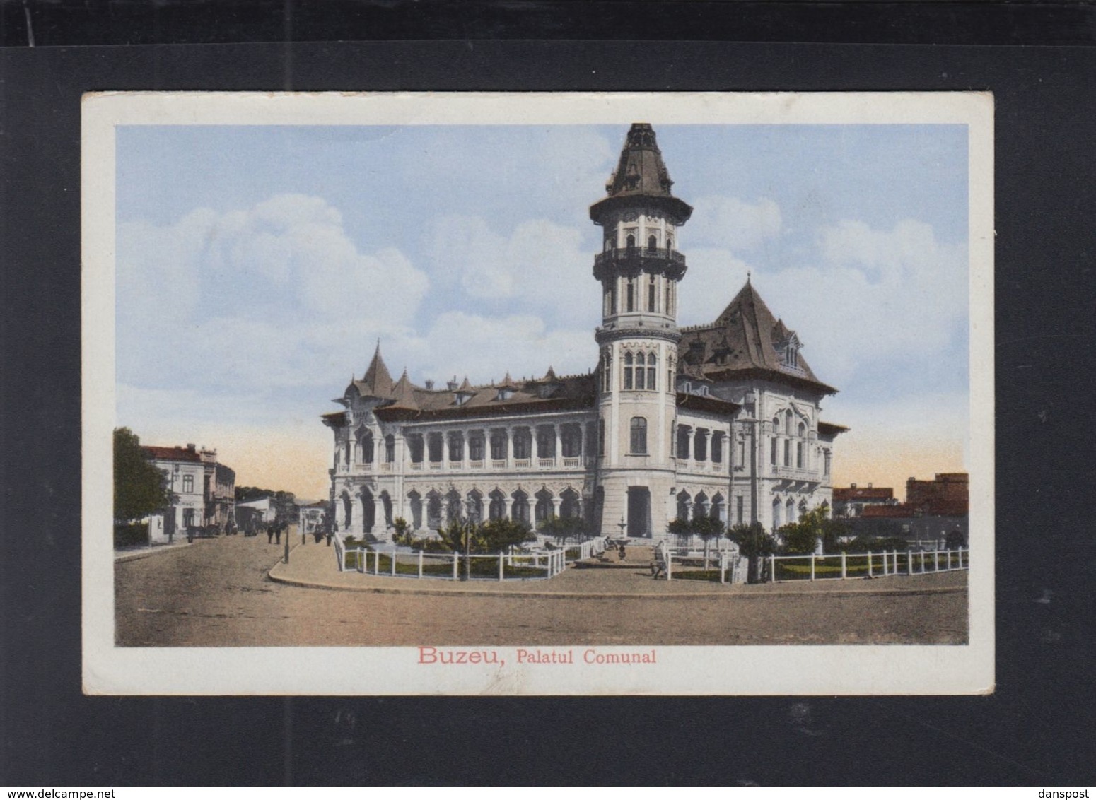 Romania PPC Buzeu Palatul Comunal - Roumanie