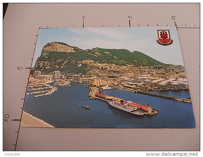 33 - Gibraltar - Areal View Of Gibraltar And Marina - Viaggiata - (3137) - Gibraltar