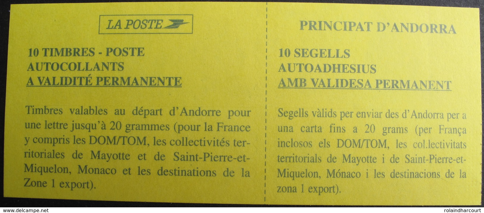 LOT FD/1666 - ANDORRE - CARNET DE 2000 - N°528 NEUF** - Cote : 22,00 € - Carnets