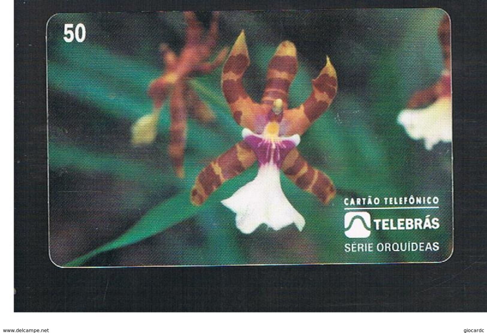 BRASILE ( BRAZIL) - TELEBRAS   -   1995  FLOWERS: ORCHID MILTONIA CLOWESI - USED - RIF.10513 - Fleurs