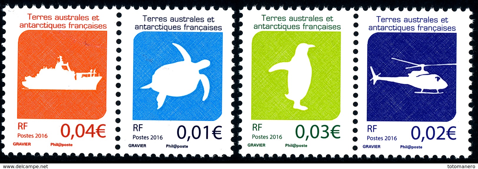 TAAF 2016 Definitives** - Unused Stamps