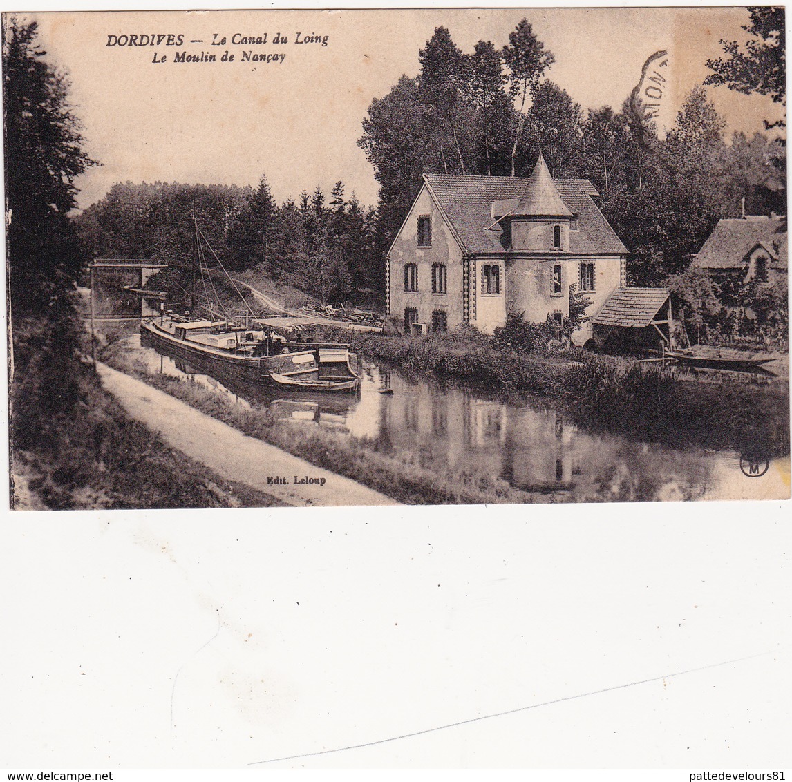 CPA (45) DORDIVES Le Moulin De Nançay Moulin à Eau Watermill Bateau Péniche Canal-Boat Barge - Dordives