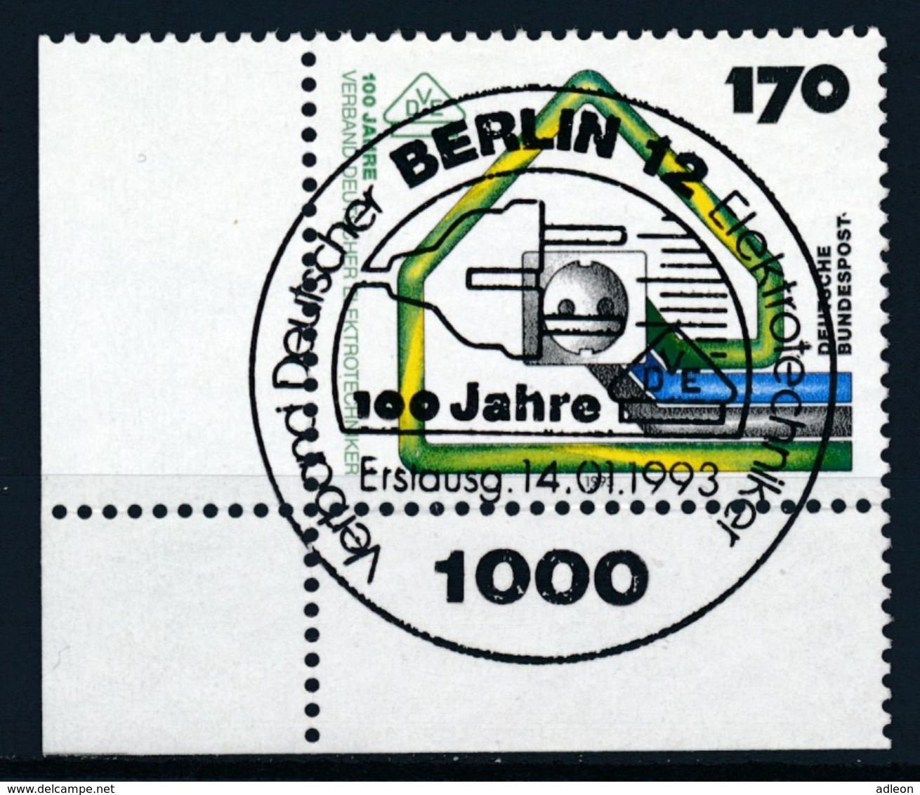 RFA - Fédération Des électrotechniciens YT 1480 Obl. / Bund -  Verband Deutscher Elektrotechniker Mi.Nr. 1648 Gest. - Used Stamps