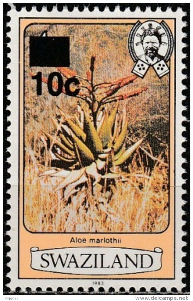 Swaziland 1984, Aloe, 10 On 4 Ct With Year 1983 (MNH, **) - Swaziland (1968-...)