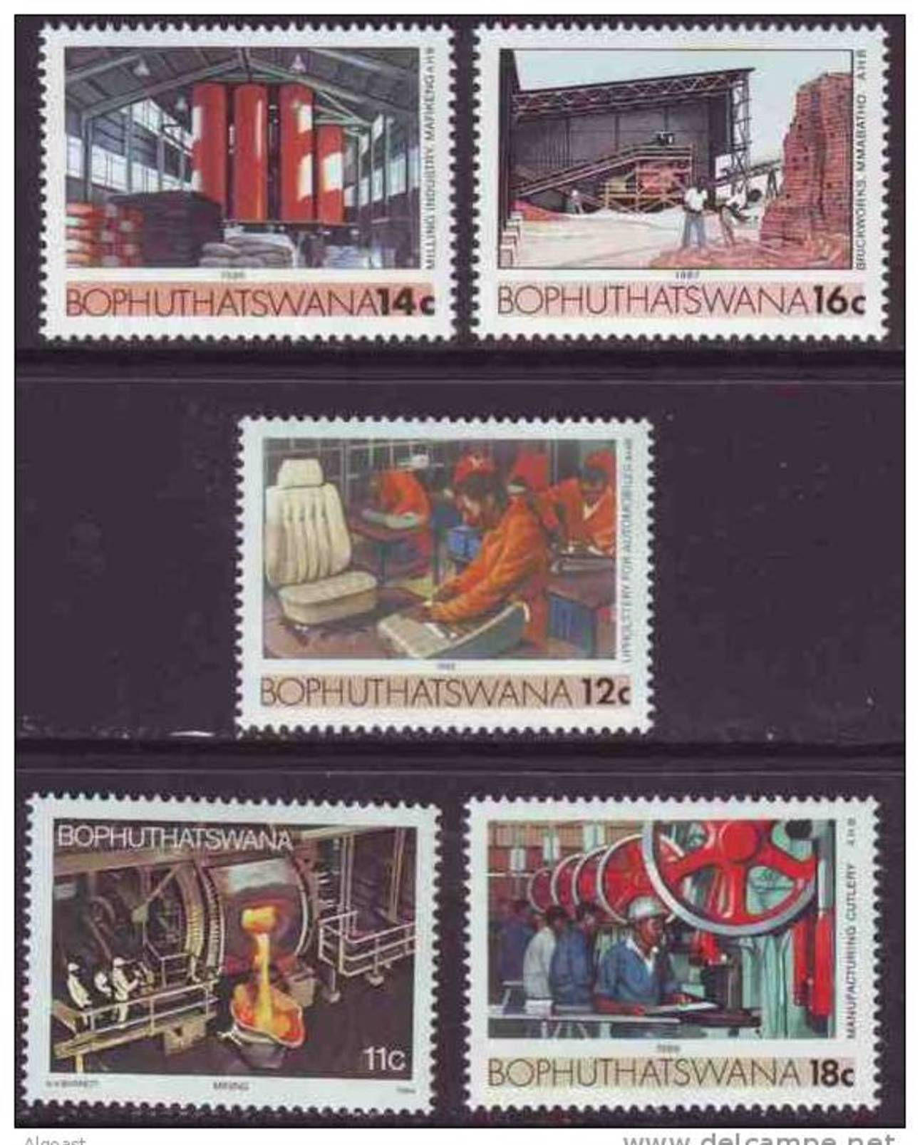 D90819 Bophuthatswana South Africa 1985 DEFINITIVE ADD VALUES MNH Set - Afrique Du Sud Afrika RSA Sudafrika - Bophuthatswana