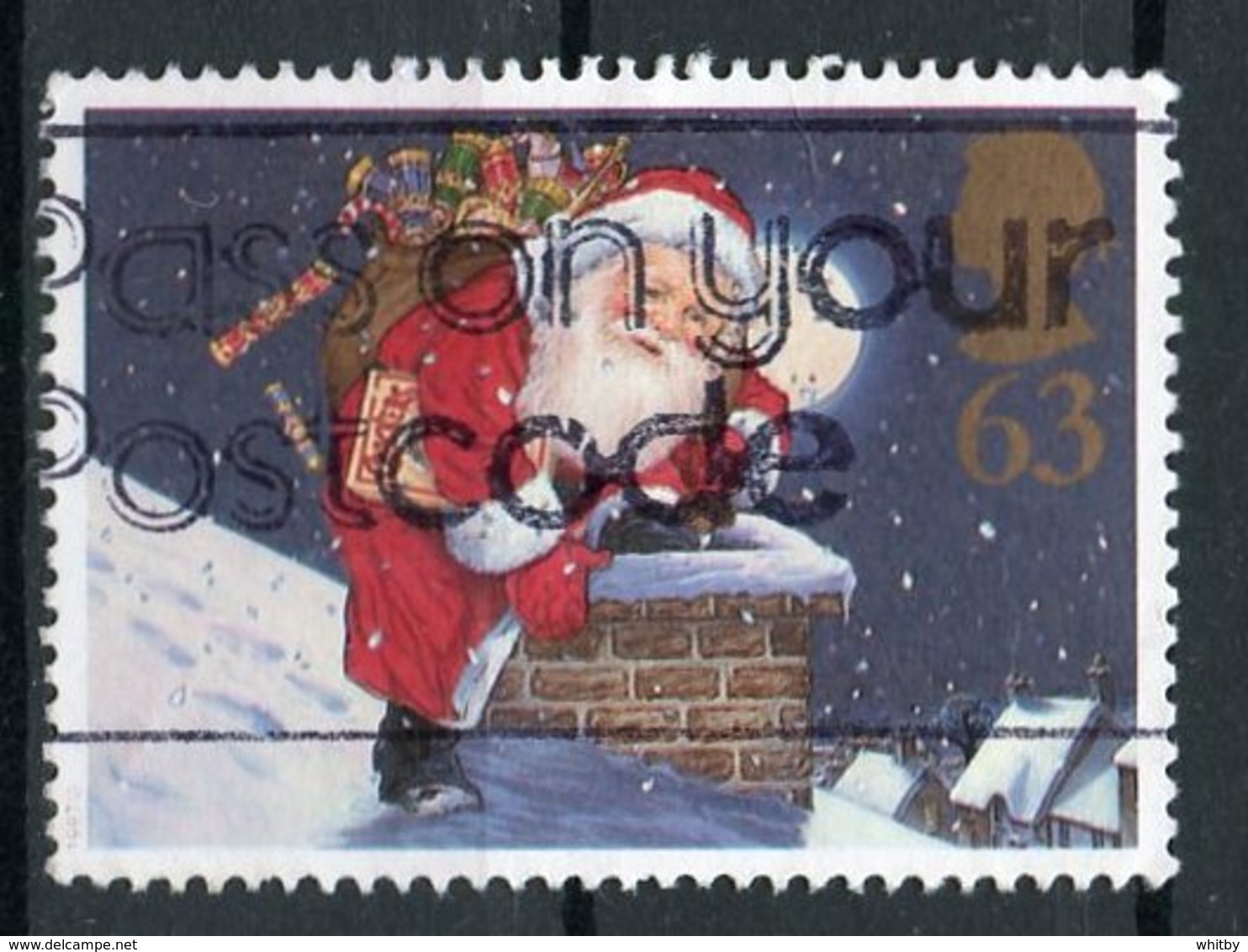 Great Britain 1997 63p Santa Going Down Chimney Issue #1780 - Used Stamps