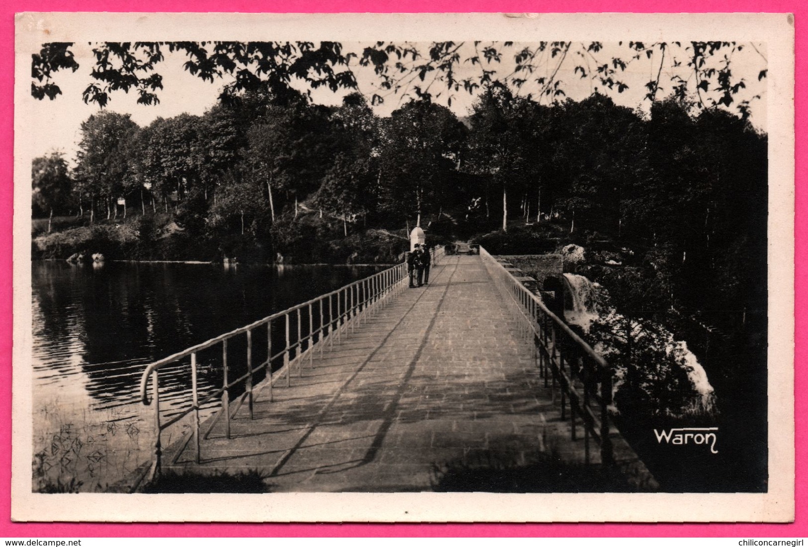 Bosmeleac - Barrage De Bosméléac Près Uzel - La Digue Et La Cascade - Animée - Edit. WARON Et Cie - AW 4255 - Bosméléac