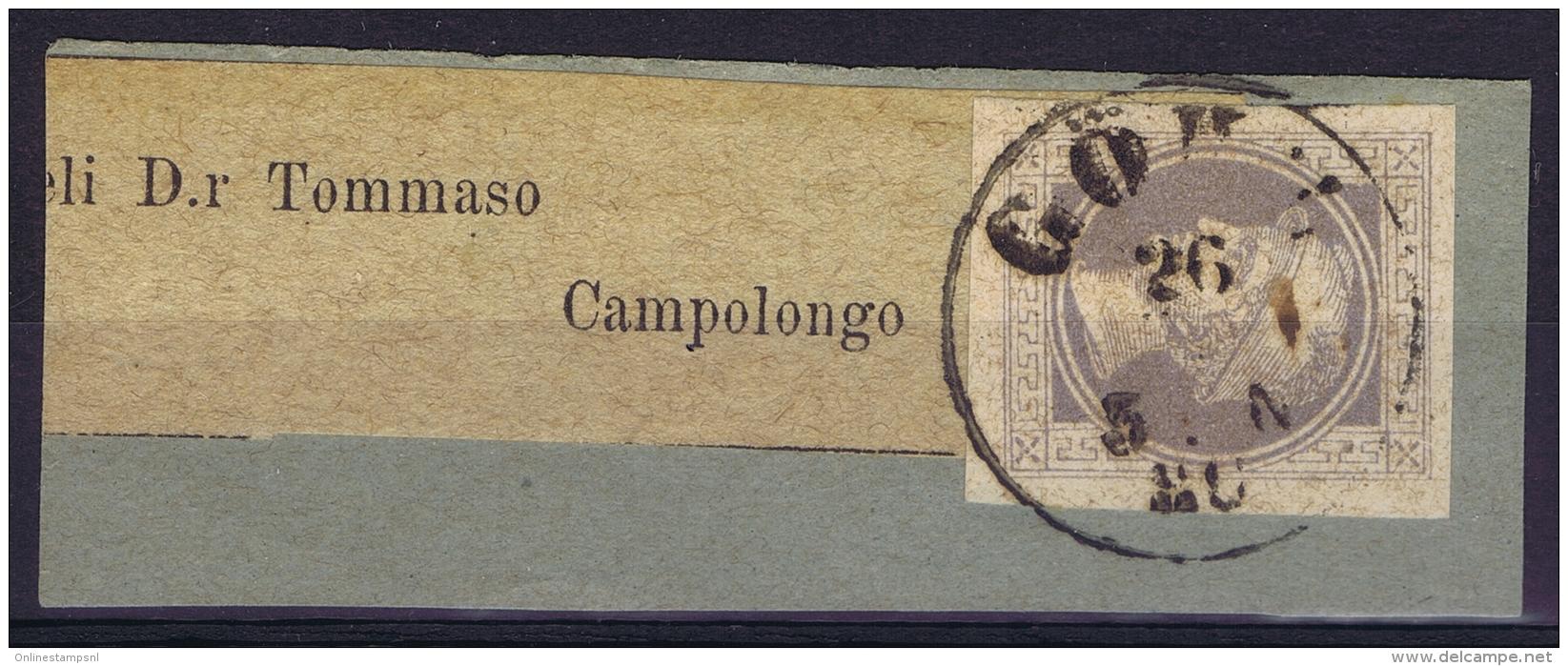 Lombardo-Veneto Austrian Newspaperstamp Used Postally In Italy  Campolongo - Lombardo-Veneto