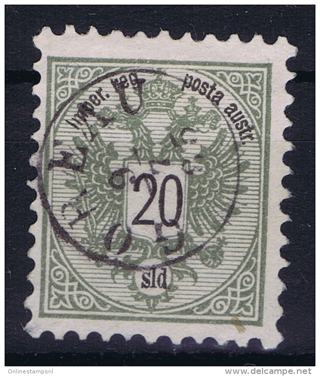 Osterreich Levant Mi 12 B  Used Obl  Alexandria  K10 Goreau Cancel - Levante-Marken