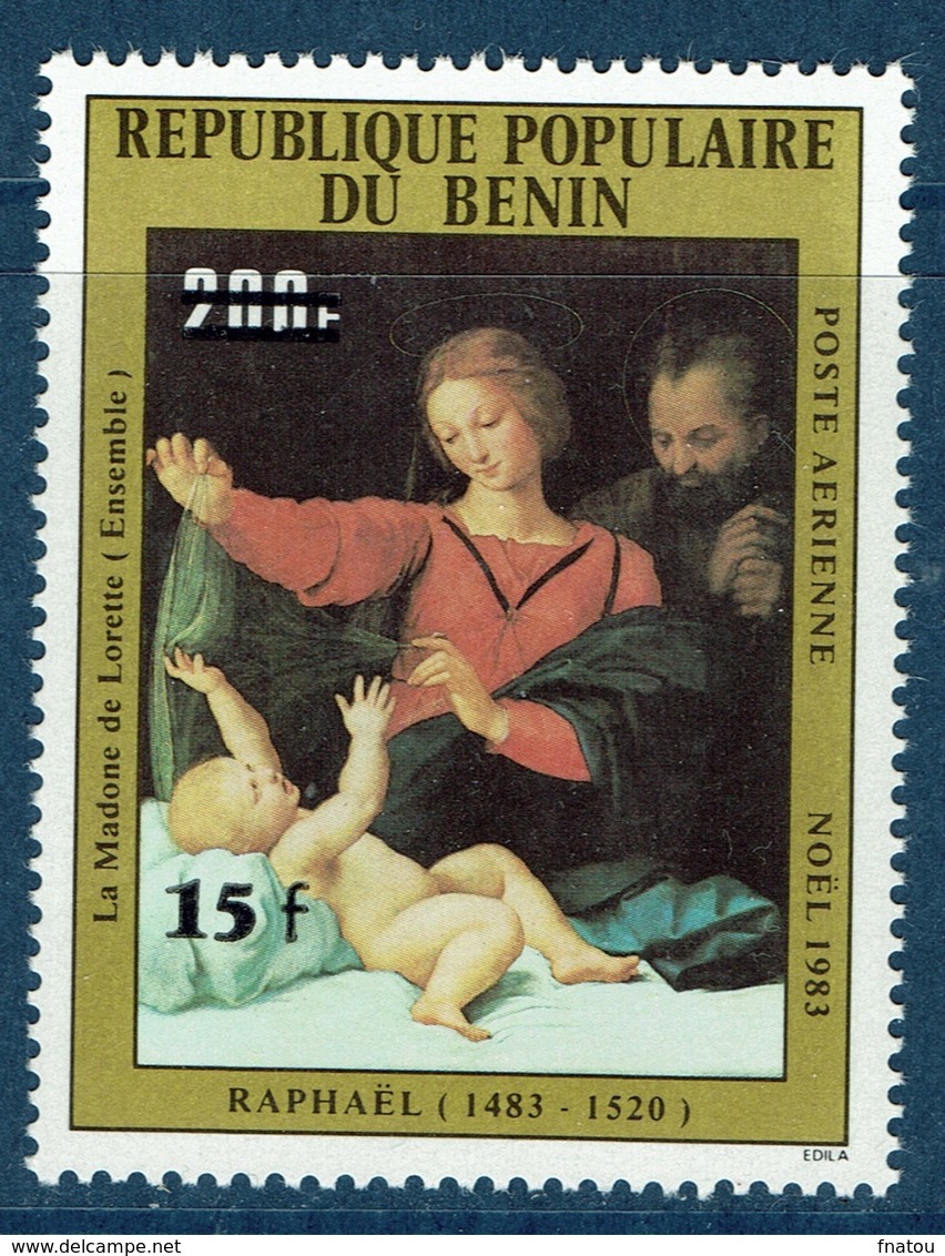 Benin, Raphael, Overprint 15f/200f, 1984 MNH VF - Benin - Dahomey (1960-...)