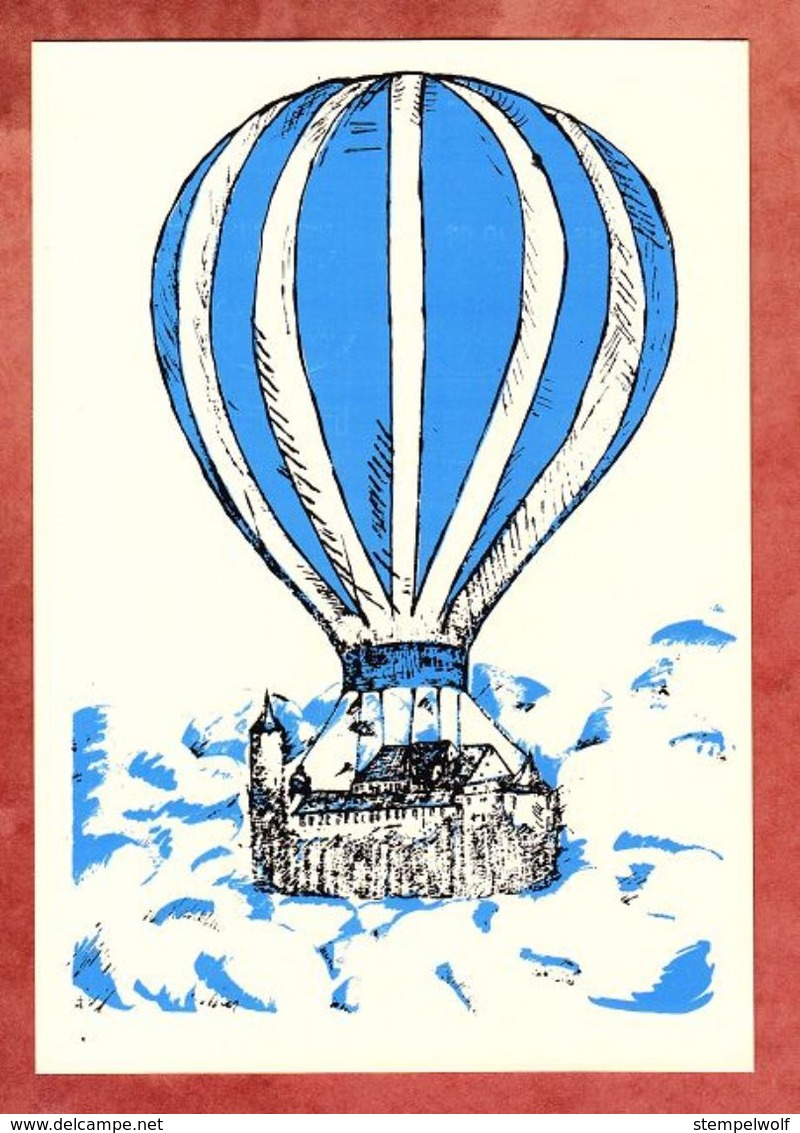 Karte, Heissluftballon-Meisterschaft, EF Wappen + Vignette, Porrentruy Nach Delemont 1981 (49518) - Lettres & Documents