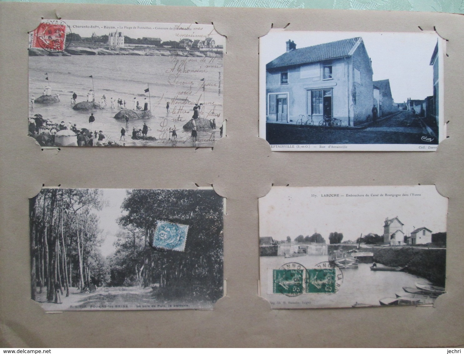 album  de cartes postales anciennes  de france dont villages  et animations  250 cartes