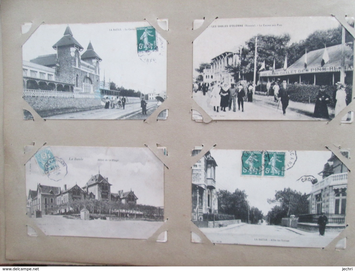 album  de cartes postales anciennes  de france dont villages  et animations  250 cartes