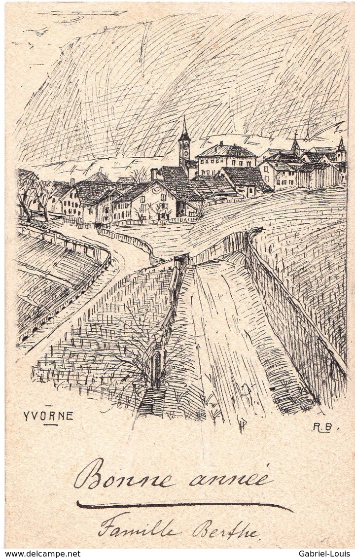 Yvorne - Vigne - Timbre 1918 - Yvorne