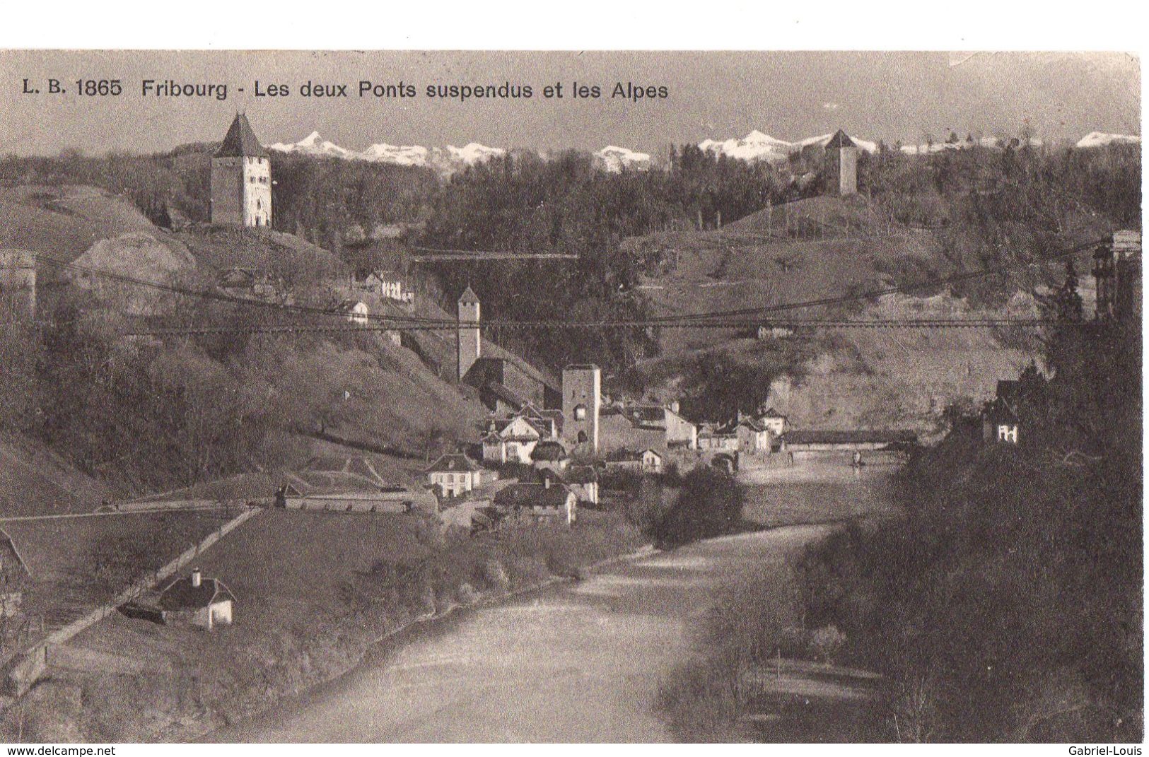 Fribourg - Les Deux Ponts Suspendus - Fribourg