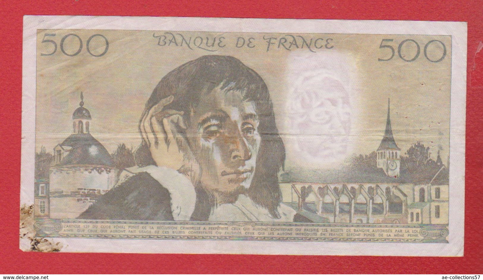 Pascal   --  500  Francs 2/7/1981  -  état  TB  -  N M .142 - 500 F 1968-1993 ''Pascal''