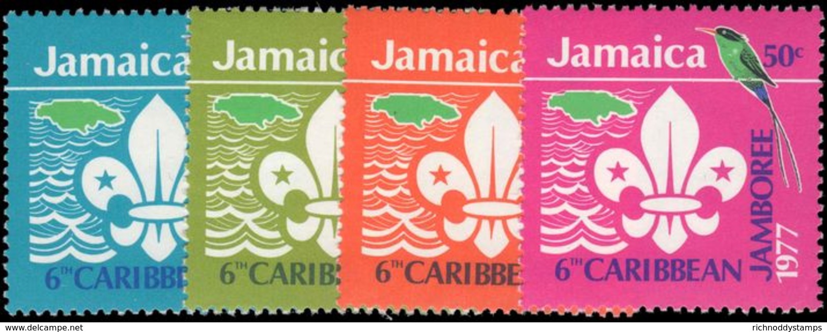 Jamaica 1977 Scouts Unmounted Mint. - Jamaica (1962-...)