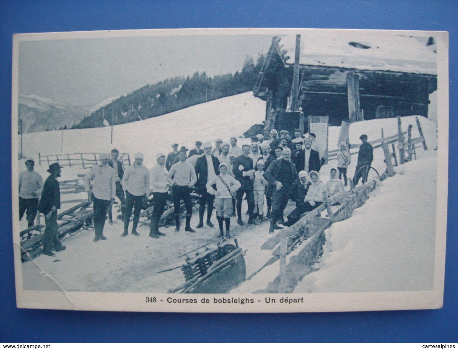 Courses De Bobsleighs à Leysin. Un Départ, Vers 1910 - Winter Sports