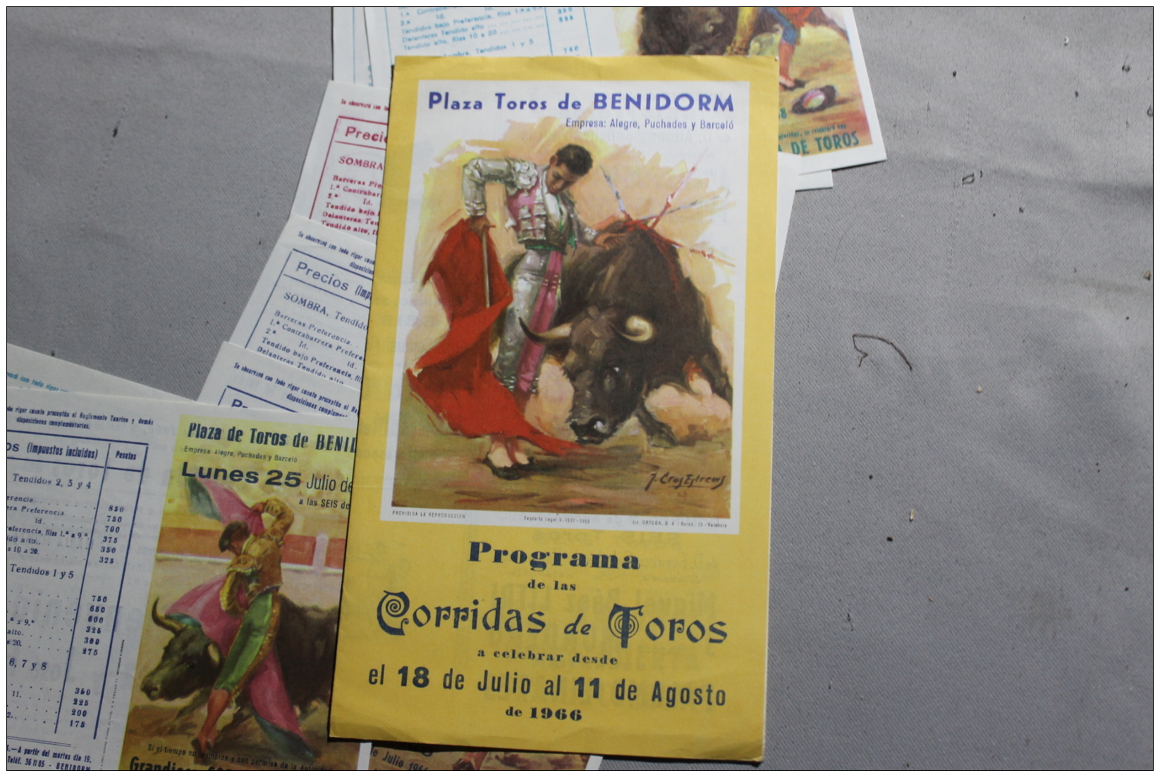 Programme De Corrida De Beridorm 1966 - Programmes