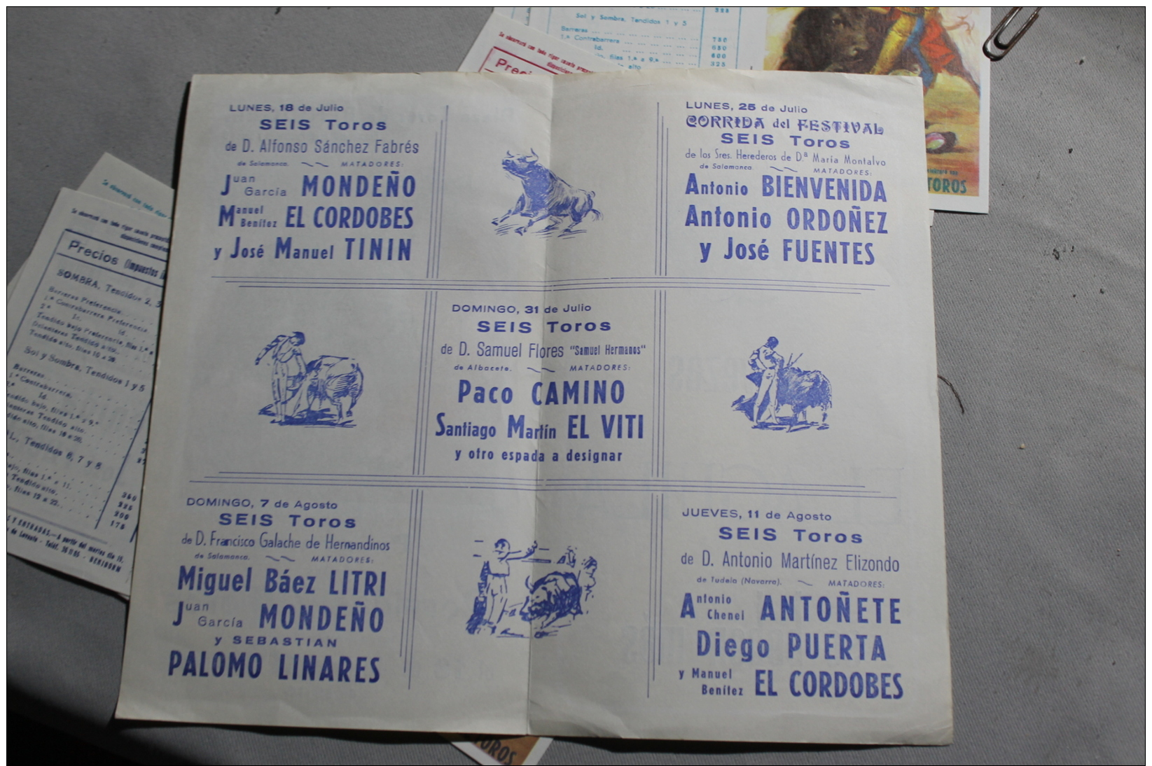 Programme De Corrida De Beridorm 1966 - Programmes