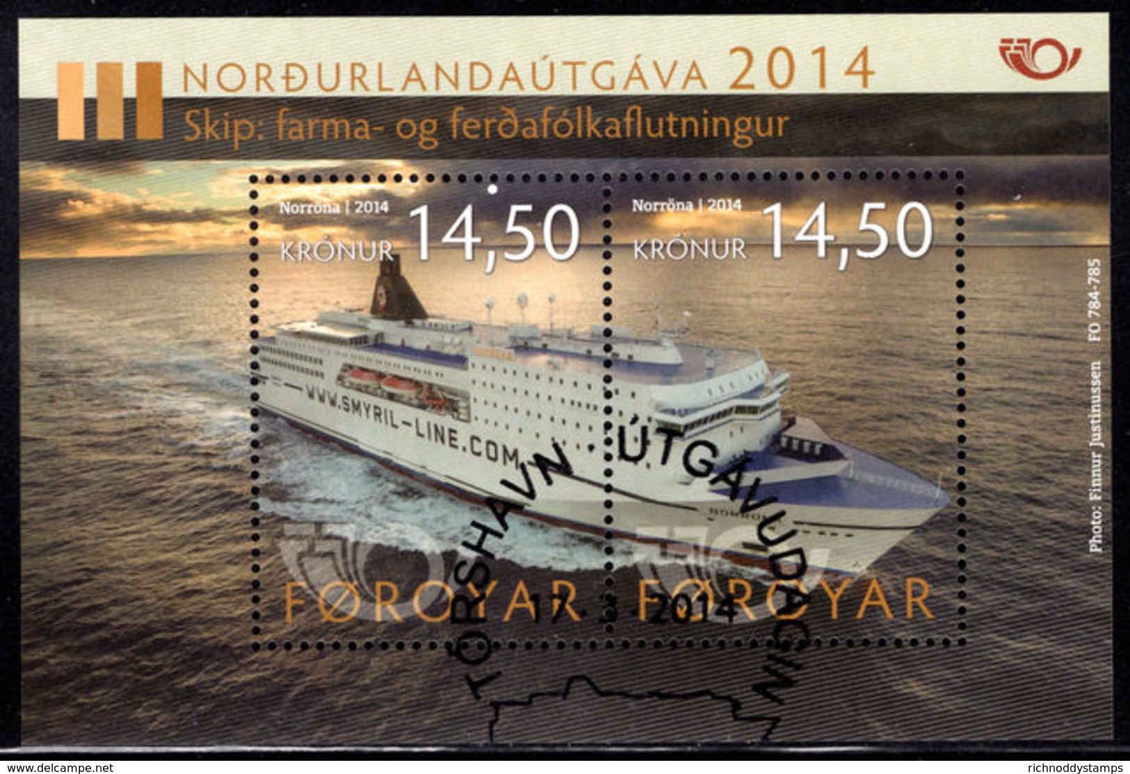 Faroe Islands 2014 Life At The Coast Souvenir Sheet Fine Used. - Faroe Islands