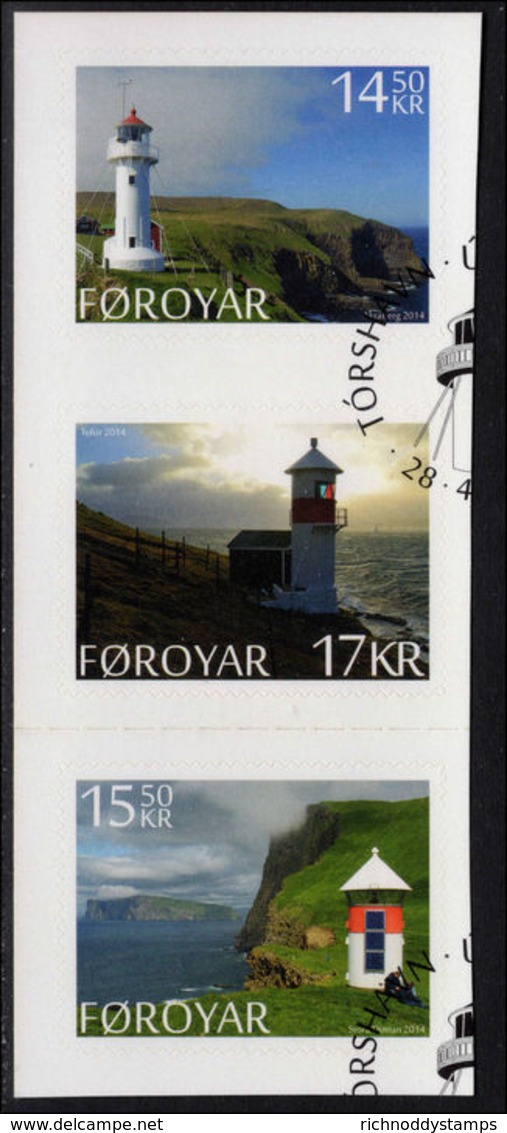 Faroe Islands 2014 Lighthouses Self-adhesive Fine Used. - Faroe Islands