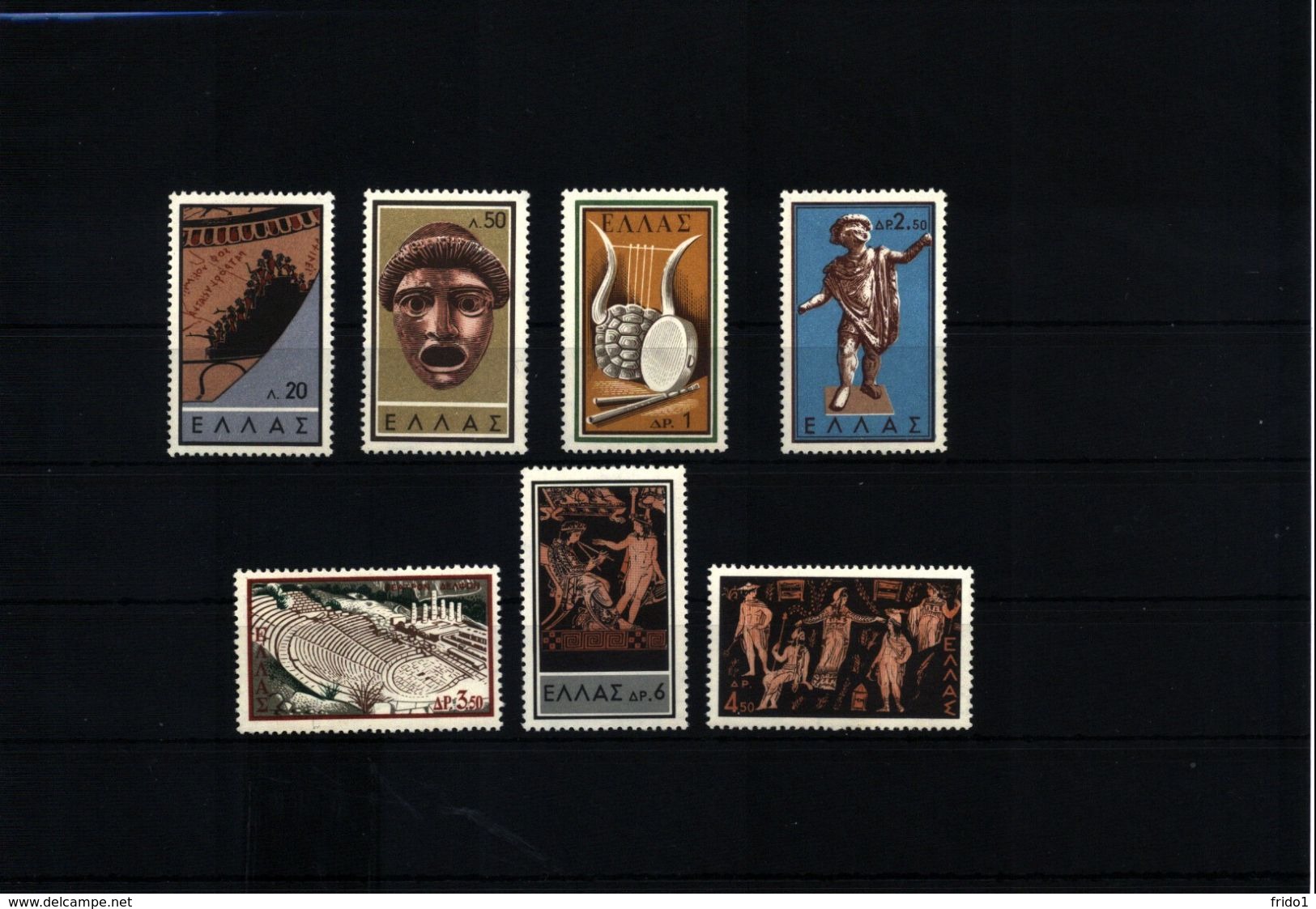 Greece / Griechenland 1959 Michel 706-712 Postfrisch / MNH - Unused Stamps