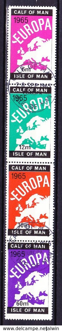 CALF OF MAN - ISLE OF MAN (Emission Locale) - 1965 EUROPA SERIE (+ BLOC ET BLOC LUXE) Obl. - Local Issues