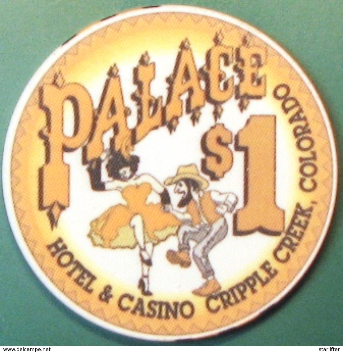 $1 Casino Chip. Palace, Cripple Creek, CO. G65. - Casino