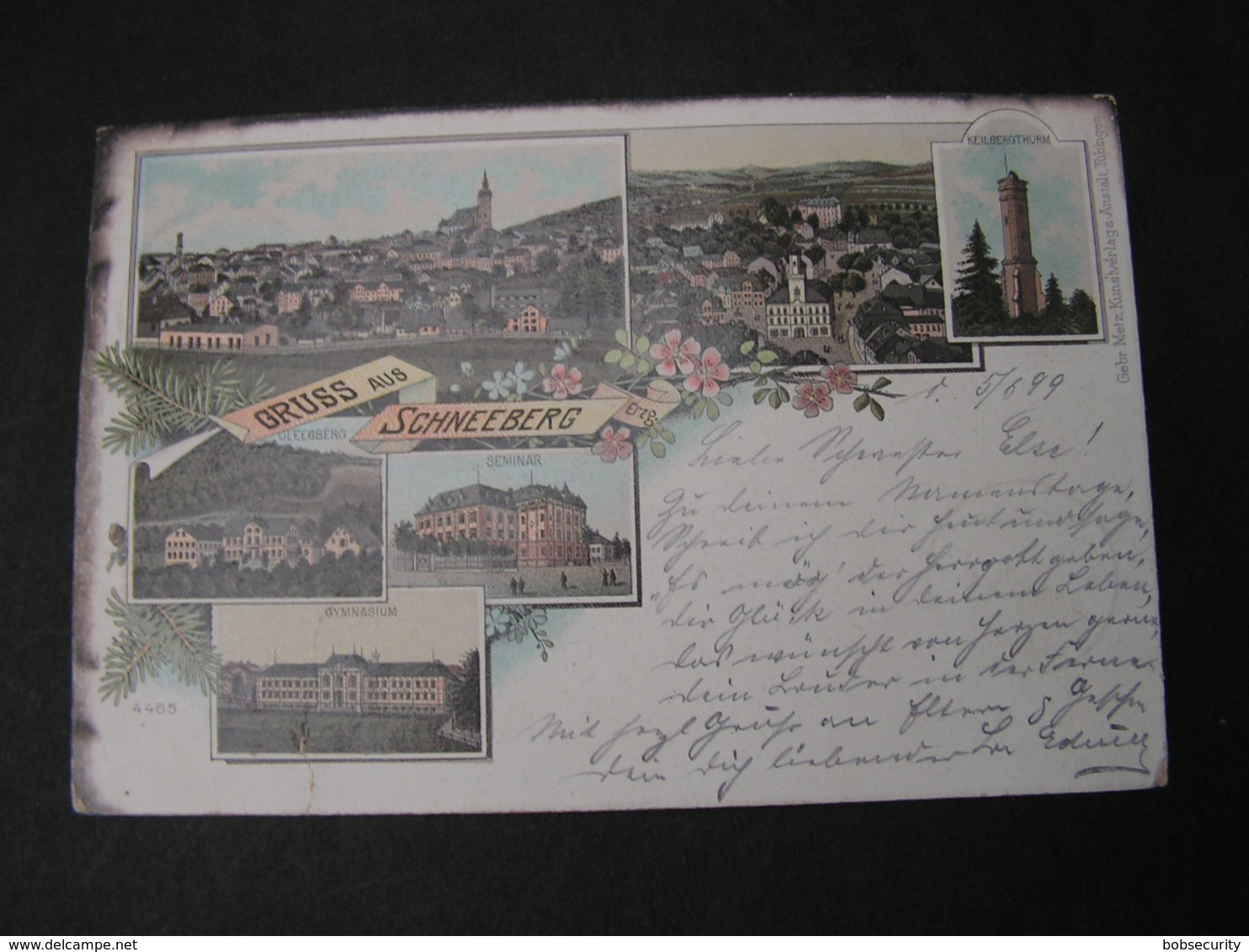 Schneeberg , Kl. Riß Unten  Litho 1899 - Mittelberg