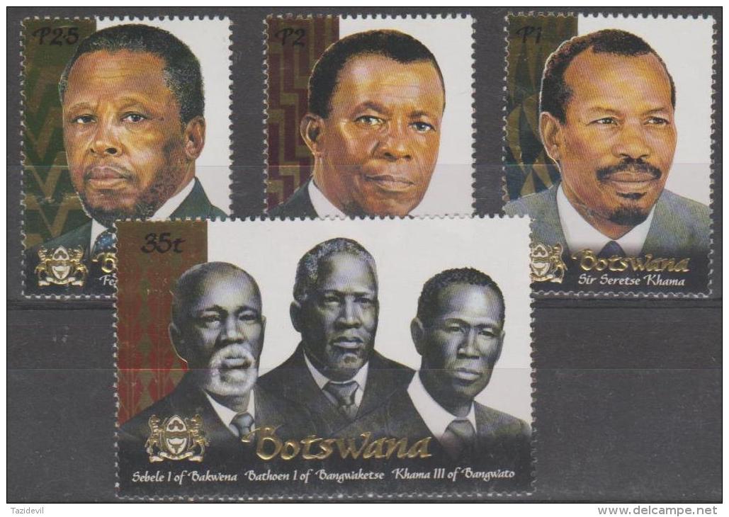 BOTSWANA - 2000 Kings And Presidents. Scott 697-700. MNH - Botswana (1966-...)