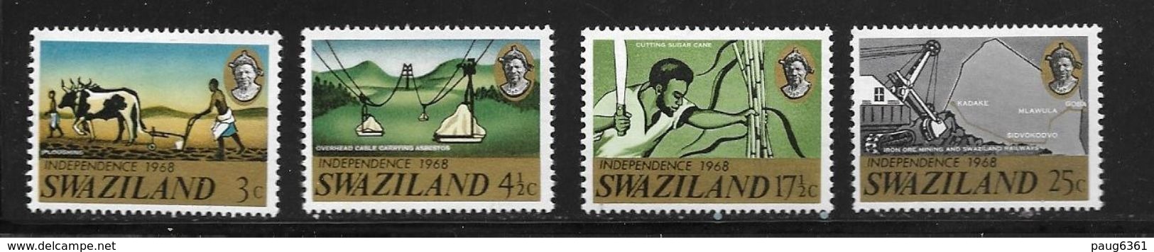 SWAZILAND 19678 INDEPENDANCE  YVERT N°157/60  NEUF MNH** - Swaziland (1968-...)