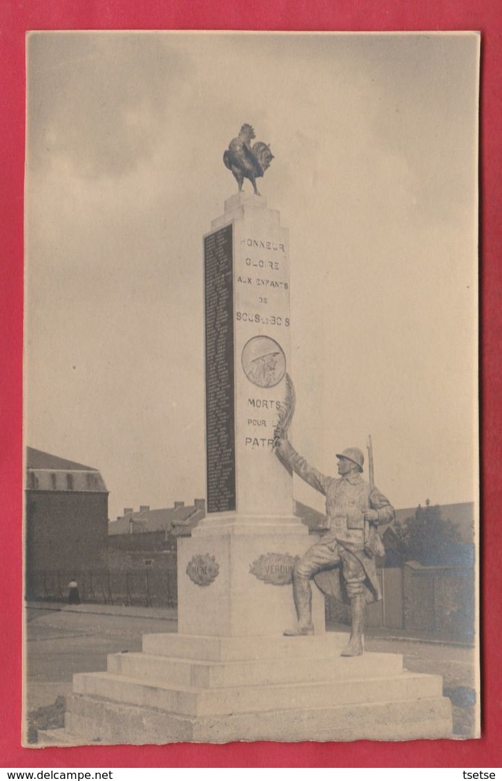 Sous-le-Bois ... Maubeuge - Le Monument - Carte Photo ( Voir Verso ) - Maubeuge