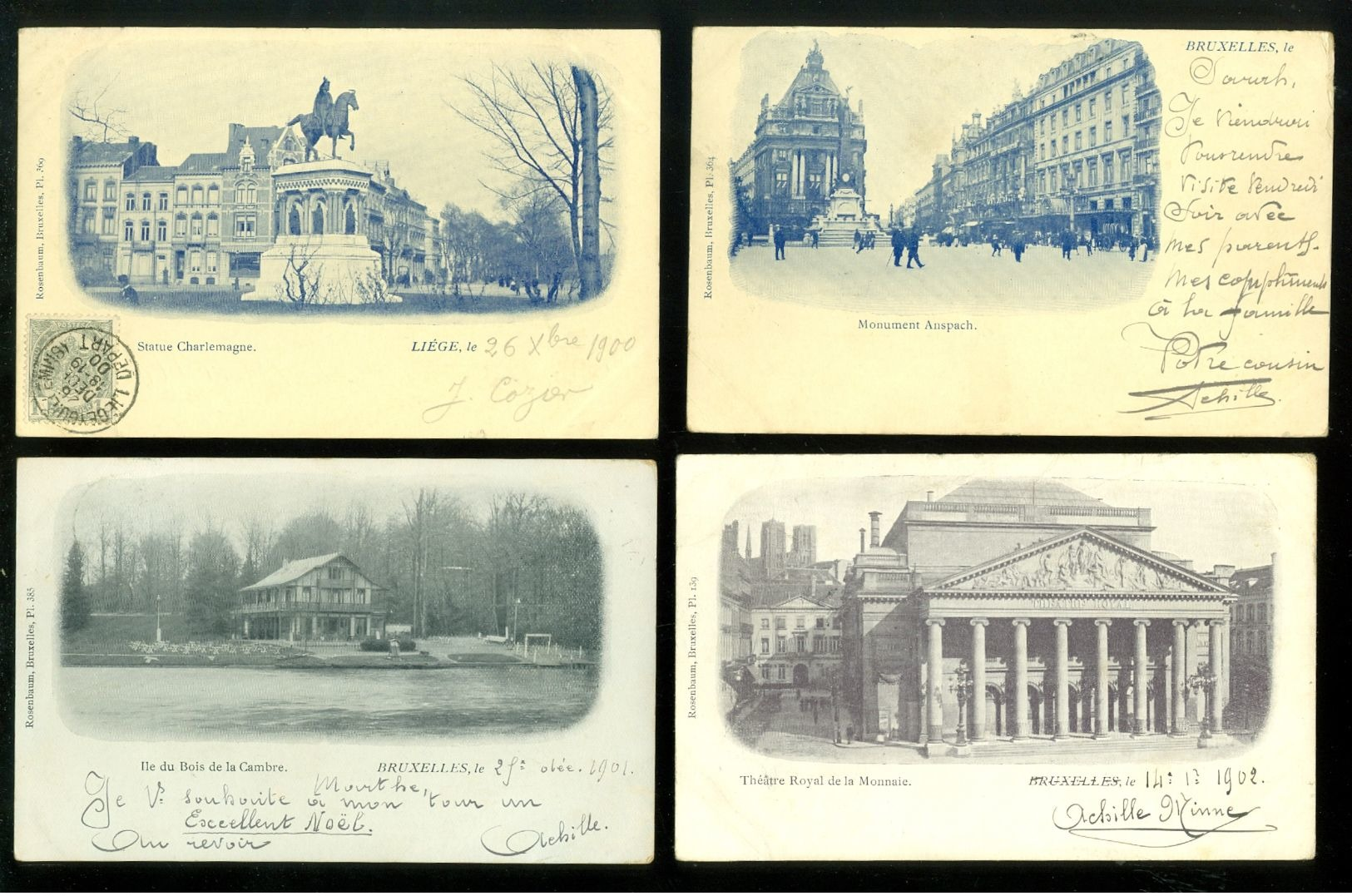 Beau Lot De 40 Cartes Postales De Belgique éditeur Rosenbaum , Bruxelles     Mooi Lot Van 40 Postkaarten Van België - 5 - 99 Cartes