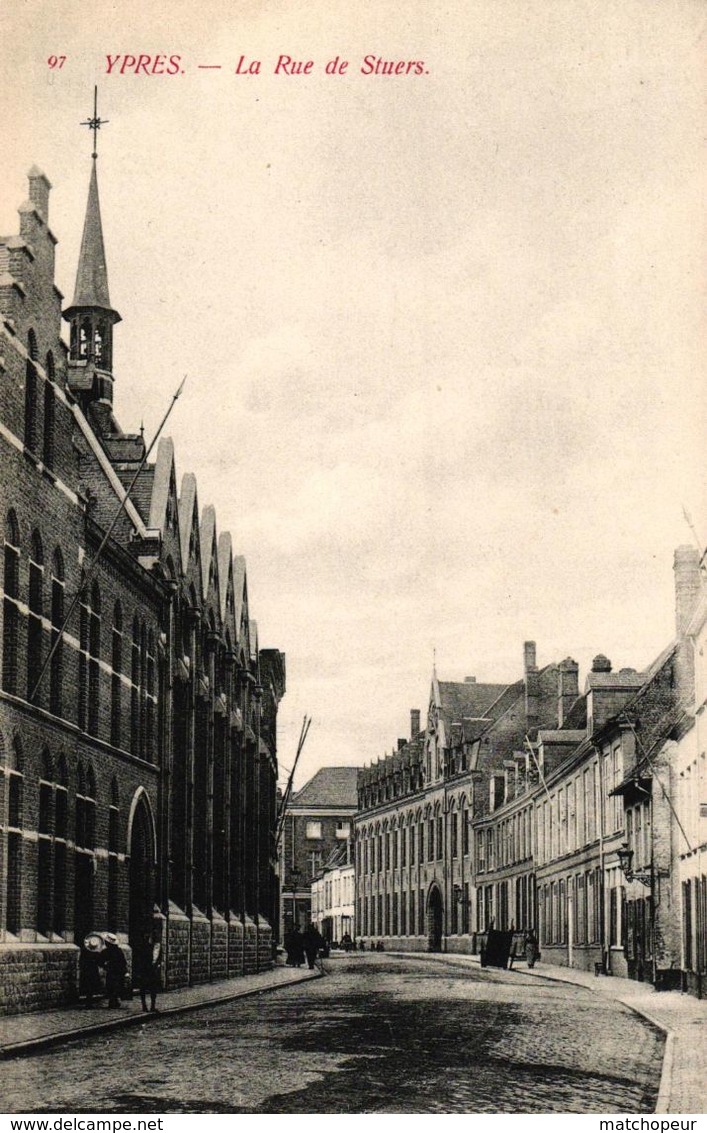 BELGIQUE - YPRES LA RUE DES STUERS - Autres & Non Classés