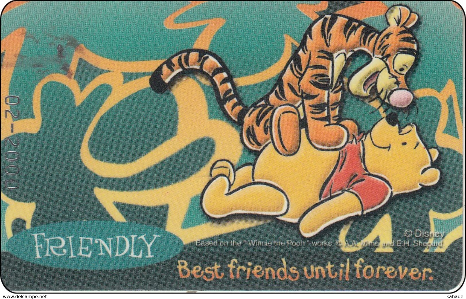 Thailand  Phonecard Disney Winnie The Pooh And Friends - Disney