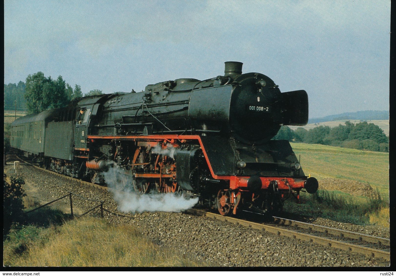 DB, Schnellzug - Dampflokomotive 001 008-2 - Eisenbahnen