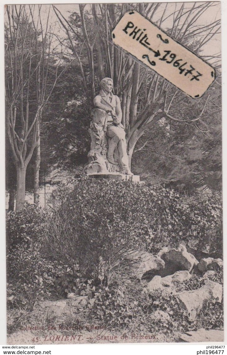 56 Lorient - Cpa / Statue De Brizeux. - Lorient